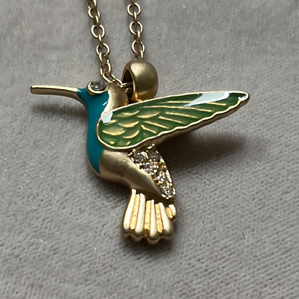 Lia Sophia hummingbird necklace